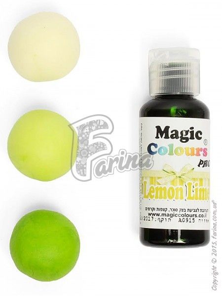 Краситель гелевый пищевой Magic Colours Pro 32гр - Лайм (Lemon Lime)< фото цена